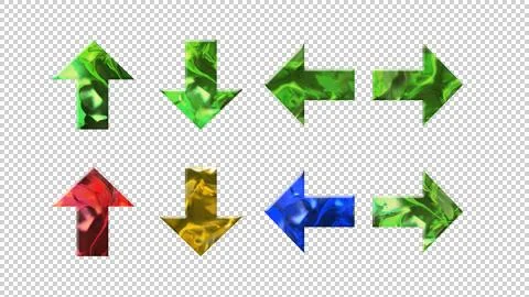 Crystal texture of arrow shape Stock Illustration