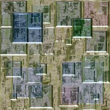 Crystal tiles generated hires texture Stock Illustration