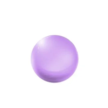 Crystal, transparent ball, sphere on a white background 3d render Stock Illustration