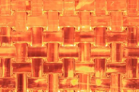 Crystal transparent braid in transmitted light, transparent background with r Stock Photos