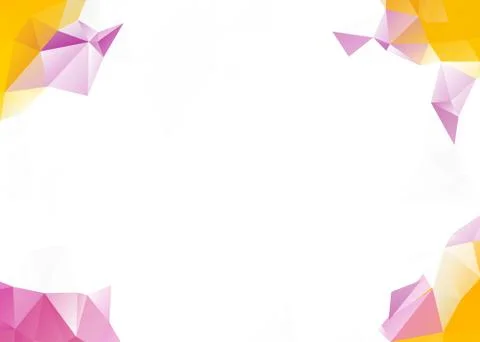 Crystal Triangles DesIgns At Corners Abstract Low Poly Geometric Triangular Illustrazione stock