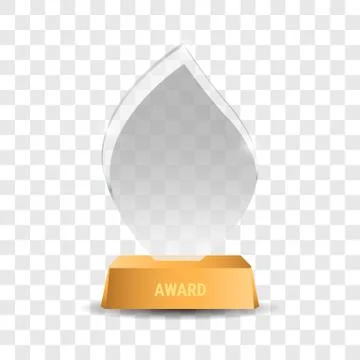 Crystal trophy award vector illustration Stock Illustration