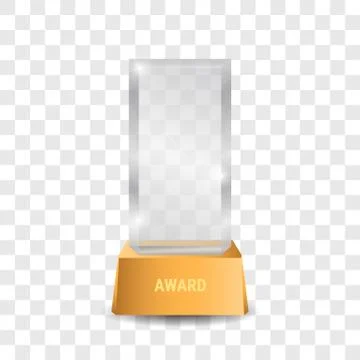 Crystal trophy award vector illustration Stock Illustration