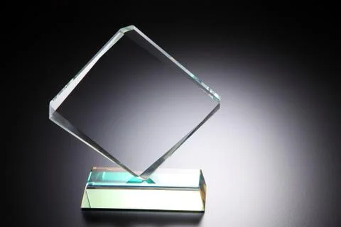Crystal trophy 스톡 사진