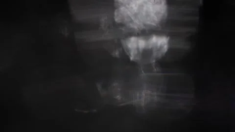 Crystal video of low reflection white and purple crystal glass leakage Stock Footage 317492607