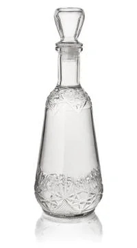 Crystal vodka decanter Stock Photos