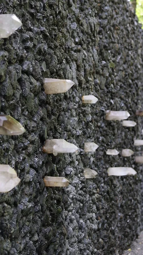 Crystal Wailing Wall the art object, Holocaust Memorial Center, Ukraine Stock Footage 313153800