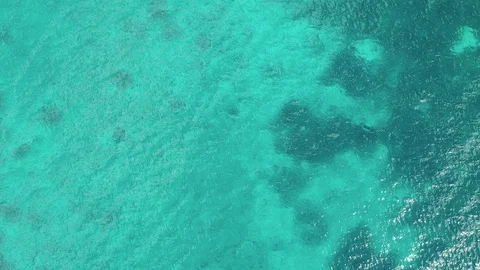 Crystal Water Moving With WInd Video stock 99875320