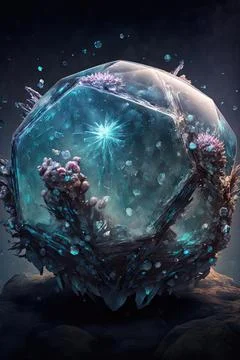 Crystalline cronicle Stock Illustration