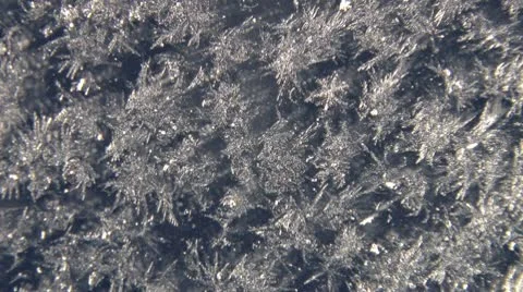 Crystalline Ice Pattern 1a Stock Footage