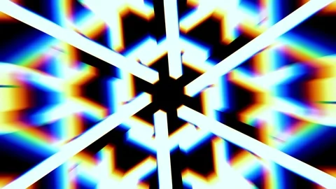 Crystalline Rainbow Lattice Stock Footage 340305583
