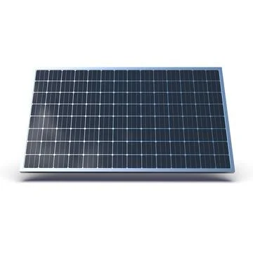 Crystalline Solar Panel Isolated on White. Stock Illustration