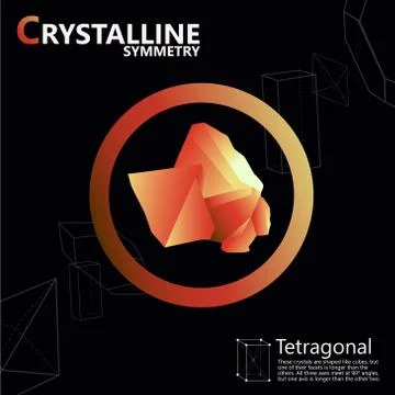 Crystalline symmetry Stock Illustration