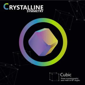 Crystalline symmetry Stock Illustration