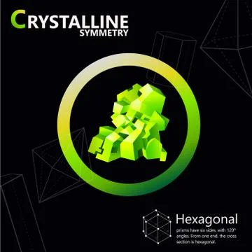 Crystalline symmetry Illustrazione stock
