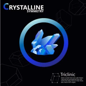 Crystalline symmetry Stock Illustration
