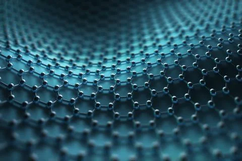 Crystallized Carbon Hexagonal System Stock Illustration