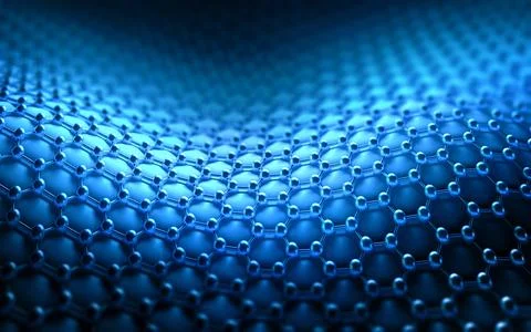Crystallized Carbon Hexagonal System Stock Photos