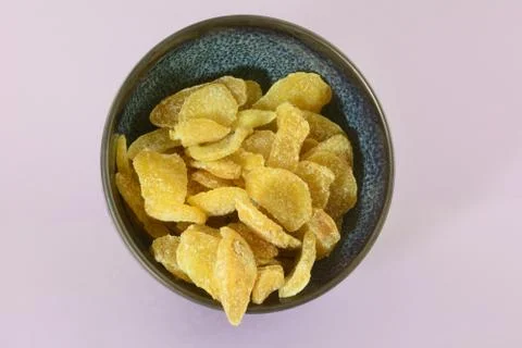 Crystallized ginger pieces Stock Photos