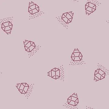 Crystallography materials engineering line seamless pattern Stockillustratie