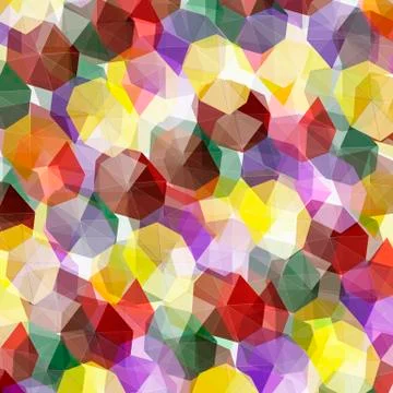 Crystals Abstract Stock Illustration
