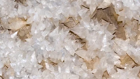 Crystals of Calcite. 4K Stock Footage 77430676