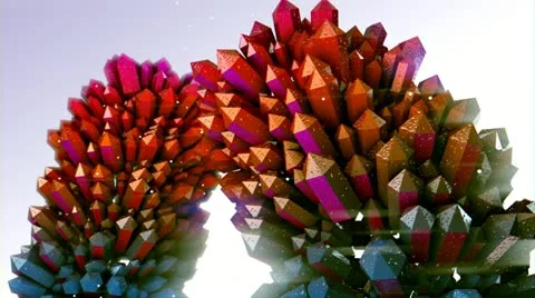 Crystals CG (HD) Stock Footage 11901696