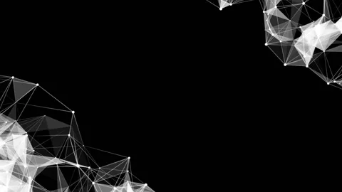 Crystals in the corners of the screen.Techno background.Futuristic interface Stock Footage 103115573