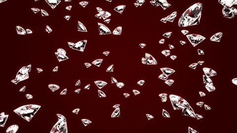 Crystals glittering in rays of light fall on a greren background. shallow depth Stock Footage 128840587