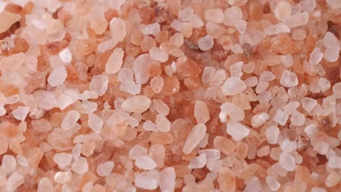 Crystals of Himalayan salt Stock Footage 252986736