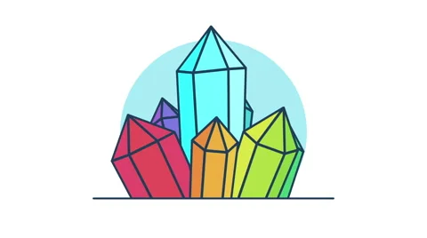 Crystals rotation 360 degrees Stock-Footage 62482818