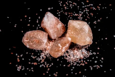Crystals salt Stock Photos