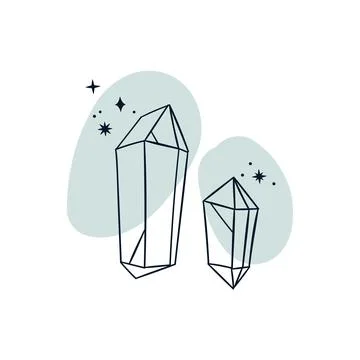 Crystals vector clipart Stock Illustration