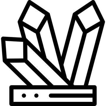 Crystals Vector Icon Design Illustration Stock Illustration
