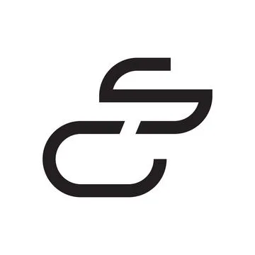 Cs initial letter vector logo Stock Illustration