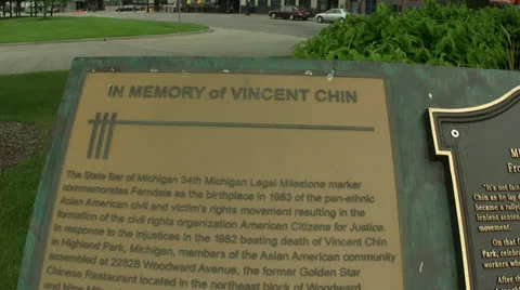 CS VINCENT CHIN MEMORIAL 스톡 동영상 26509093