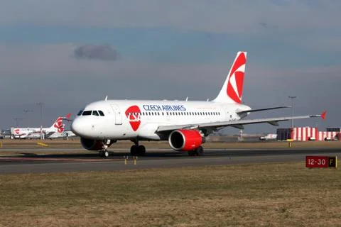 CSA - Czech Airlines 스톡 사진