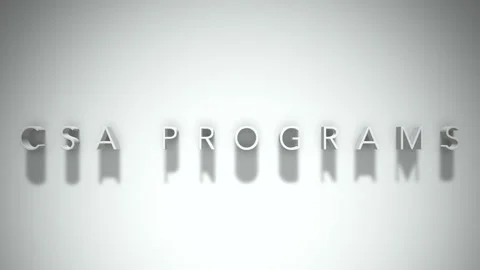 Csa programs 3D title animation with shadows on a white background Stock Footage 297818298