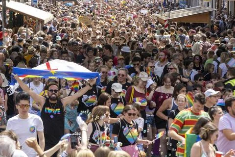  CSD Parade Munich Pride in München / Datum: 24.06.2023 / *** CSD Parade M.. Stock-Fotos