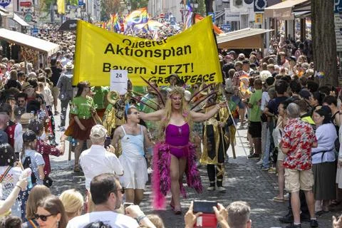  CSD Parade Munich Pride in München / Datum: 24.06.2023 / *** CSD Parade M.. Stock-Fotos