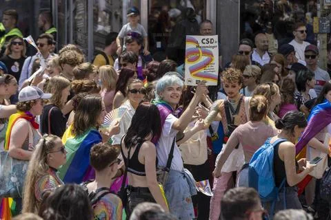  CSD Parade Munich Pride in München / Datum: 24.06.2023 / *** CSD Parade M.. Stock-Fotos