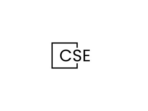 CSE letter initial logo design vector illustration Stock Illustration