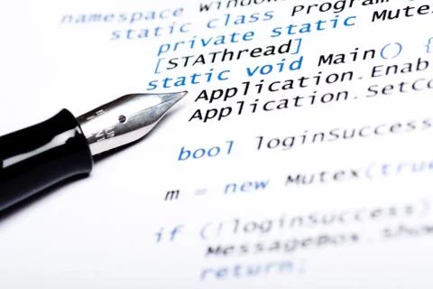 Csharp code Stock Photos