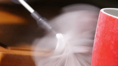 CSI dusting for prints, CU tracking shot Stock Footage 45249563