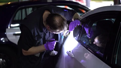 Csi dusting for prints 動画素材 94224935