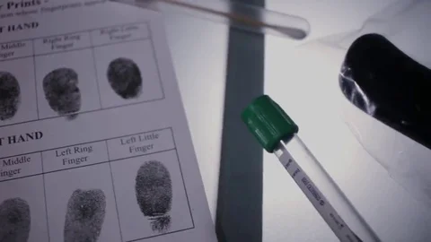 CSI Forensic examination knife Stock Footage 69198175