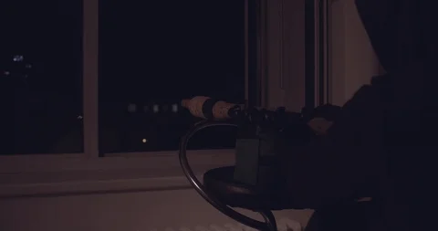 CSI Hired assassin getting ready for a shot, killer. 動画素材 118646996