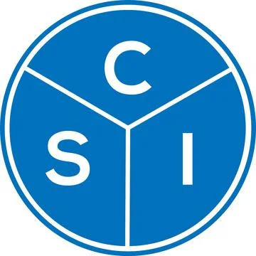 CSI letter logo design. CSI monogram initials letter logo concept. CSI letter Stock Illustration