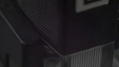 CSI Microscope witf fingerprints close up 4K Stock Footage 86458869