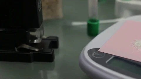 CSI Narco crystal weighing Video stock 72634540